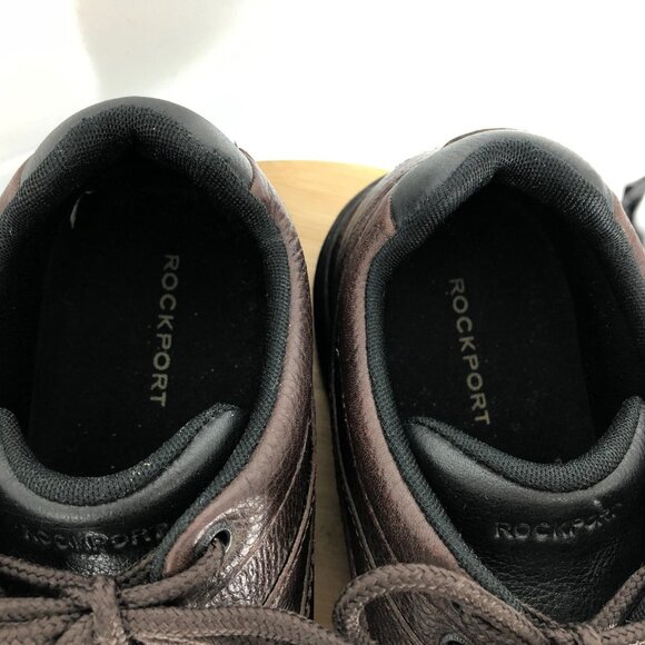 Rockport Men's Brown World Tour Classic Leather Sneakers size 10.5 - Picture 8 of 14